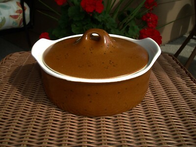 Stigl Gustavsberg Casserole COQ Ugnssakert Sweden VON S555 Brown