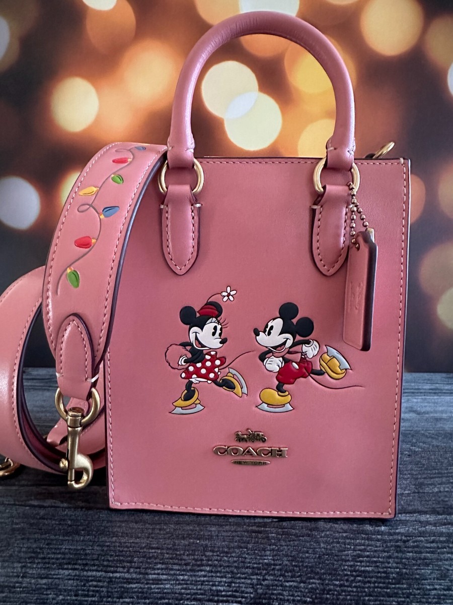 Coach CN023 Disney X Coach North South Mini Tote Ice Skate Motif