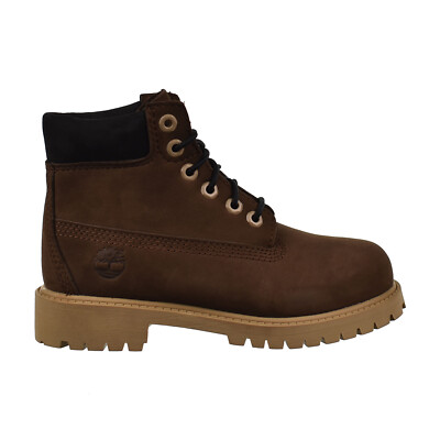 Timberland 6 Inch Premium Little Kids' Boot Dark Brown TB0A5YX5 | eBay