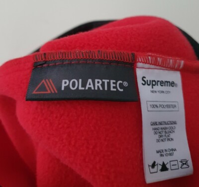 FW16 Supreme Polartec fleece neck gaitor red gaiter neck warmer