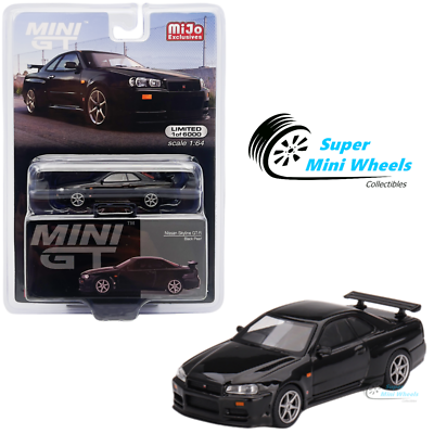 Mini GT 1:64 Nissan Skyline GT-R (R34) V-Spec Black Pearl #570 | eBay
