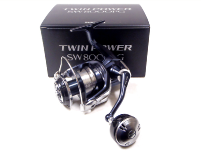 SHIMANO 21 Twin Power SW 8000PG Salt Game Spinning Reel In Box