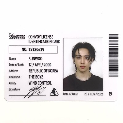 THE BOYZ] PHANTASY Pt.2 Sixth Sense / Warn Ver. Official ID Card