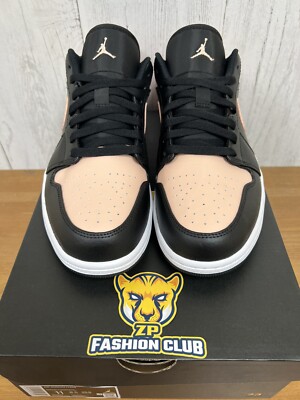 Air Jordan 1 Low Crimson Tint Pink Black MENS 553558-034 GS 553560