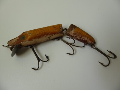 ルアー・フライ Heddon Jointed Vamp Wood Heddon Vintage Fishing