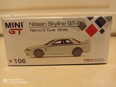 MINI GT 106 Nissan GT-R R32 Nismo S-Tune White RHD | eBay