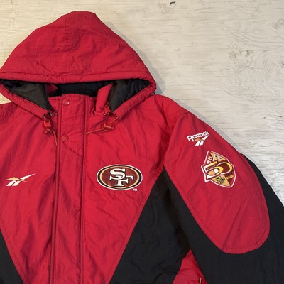 Vintage NFL 90s Reebok San Francisco 49ers Full Zip Hooded Jacket
