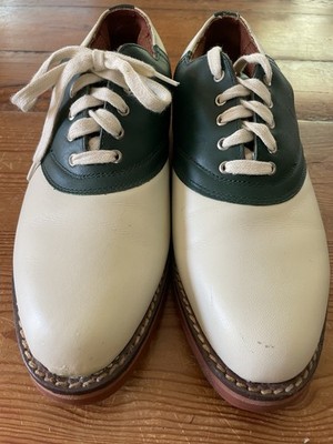 Polo Ralph Lauren Saddle Oxford Golf Shoes Men's Size 9 D Green