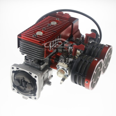 FLMLF 1/5 RC CNC Metal 58CC Two Twin Cylinders Engine for 1/5 HPI