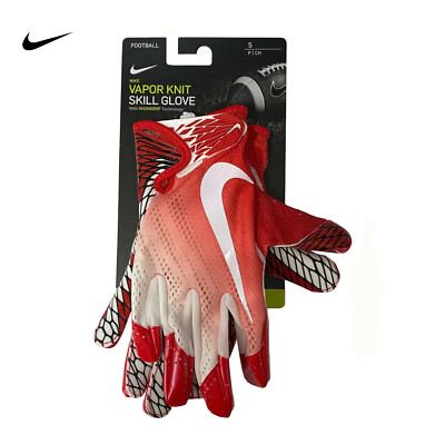 Nike Vapor Knit 2.0 Skill Adult Football Gloves Red Men's Size