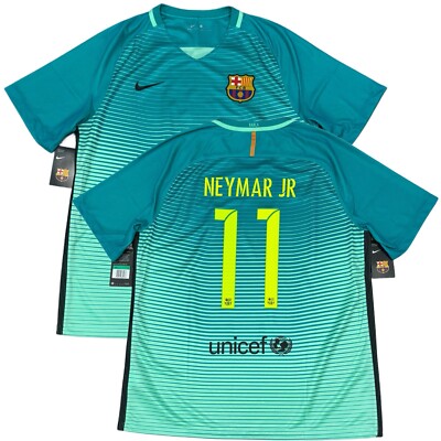 2016/17 Barcelona Third Jersey #11 Neymar Jr XL Nike Sponsorless