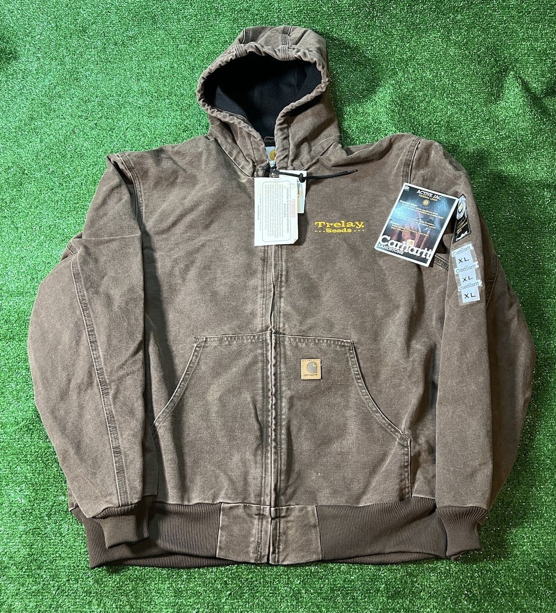 Vintage Carhartt Thermal-Lined Hooded Jacket J25 CHT Men's XL NWT