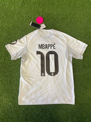 adidas Real Madrid Authentic Home Jersey 25/26 Mbappe #10 Large