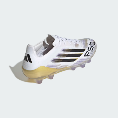 adidas Soccer Cleats F50 ELITE HG/AG JAPAN Footwear White/Gold