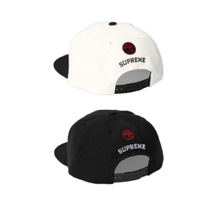 SUPREME SS25 40 ACRES CLOCKERS 6 PANEL HAT SPIKE LEE BLACK WHITE