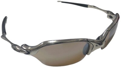 Oakley Romeo 2 Polished Titanium Iridium Metal Frame Sunglasses X