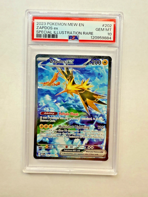 Zapdos Ex 202/165 PSA 10 - Pokemon TCG S&V 151 Special