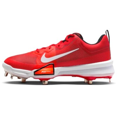 Nike Force Zoom Trout 9 Pro Metal Baseball Cleats FB2907-600 Red