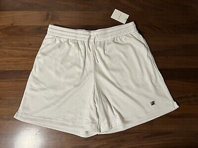 Aime Leon Dore ALD Floral Crest Gym Short White Mesh Shorts Men's