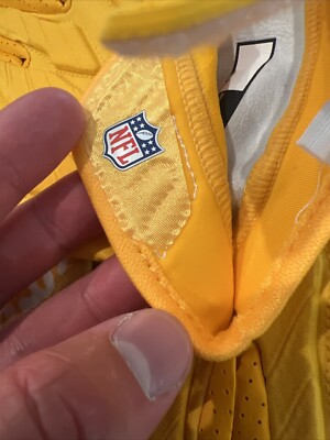 NFL Nike Superbad 5.0 Football Gloves Gold/White Men's Size 2XL