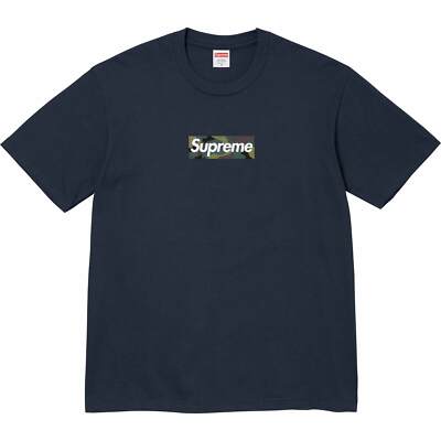 Supreme Box Logo Tee Navy Purple F/W 23 | eBay