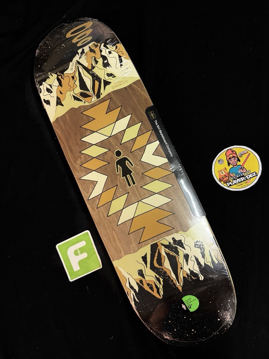 RARE Simon Bannerot Girl x Volcom Love Seat 9.0 Skateboard Deck In