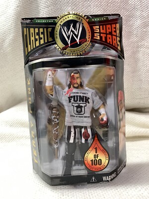WWE Classic Superstars Terry Funk 1 of 100 Toy Fair '05 🩸 bloody