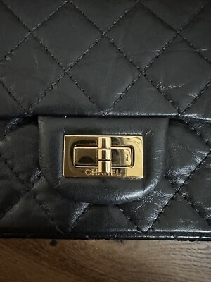 Chanel Reissue 2.55 Mini flap black bag | eBay