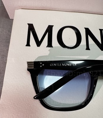 GentleMonster Sunglasses Numer 01(BLG) Black Frame Blue Lenses | eBay