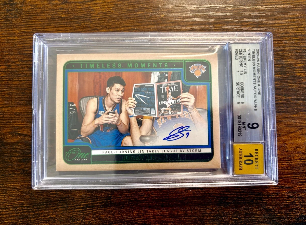Panini Jeremy Lin Basketball Autographed Sports Trading Cards