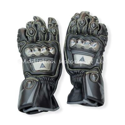 Dainese Full Metal 6 Leather Racing Gloves Black, Size L | eBay
