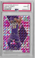 LeBron James [Pink Camo] #8 Prices | 2019 Panini Mosaic