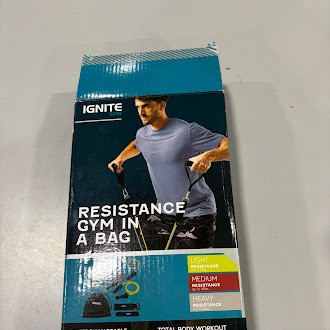 IGNITE BY SPRI RESISTANCE GYM IN A BAG: MEDIUM RUBBER BANDS