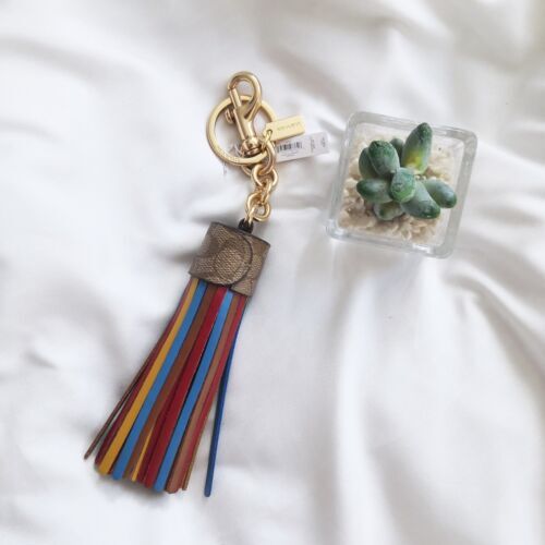 RARE Coach Ltd Ed Vtg Patent Four Leaf Clover Lucky Key Fob Key