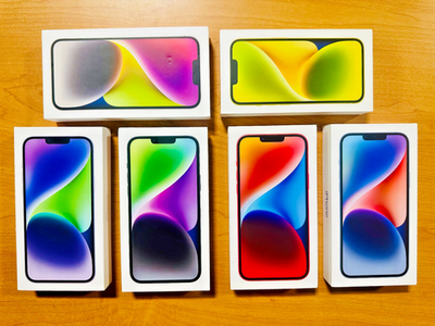 Apple iPhone 14 or 14 Plus Original Retail Box with Charger SIM