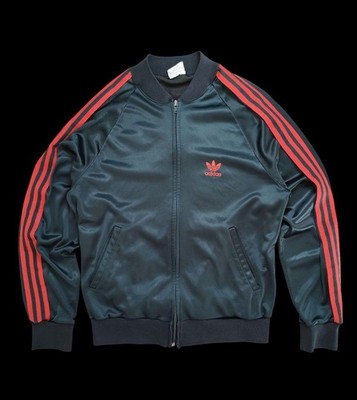 Adidas Men 80S Atp Track Jacket Red Black Made In Usa M Vintage