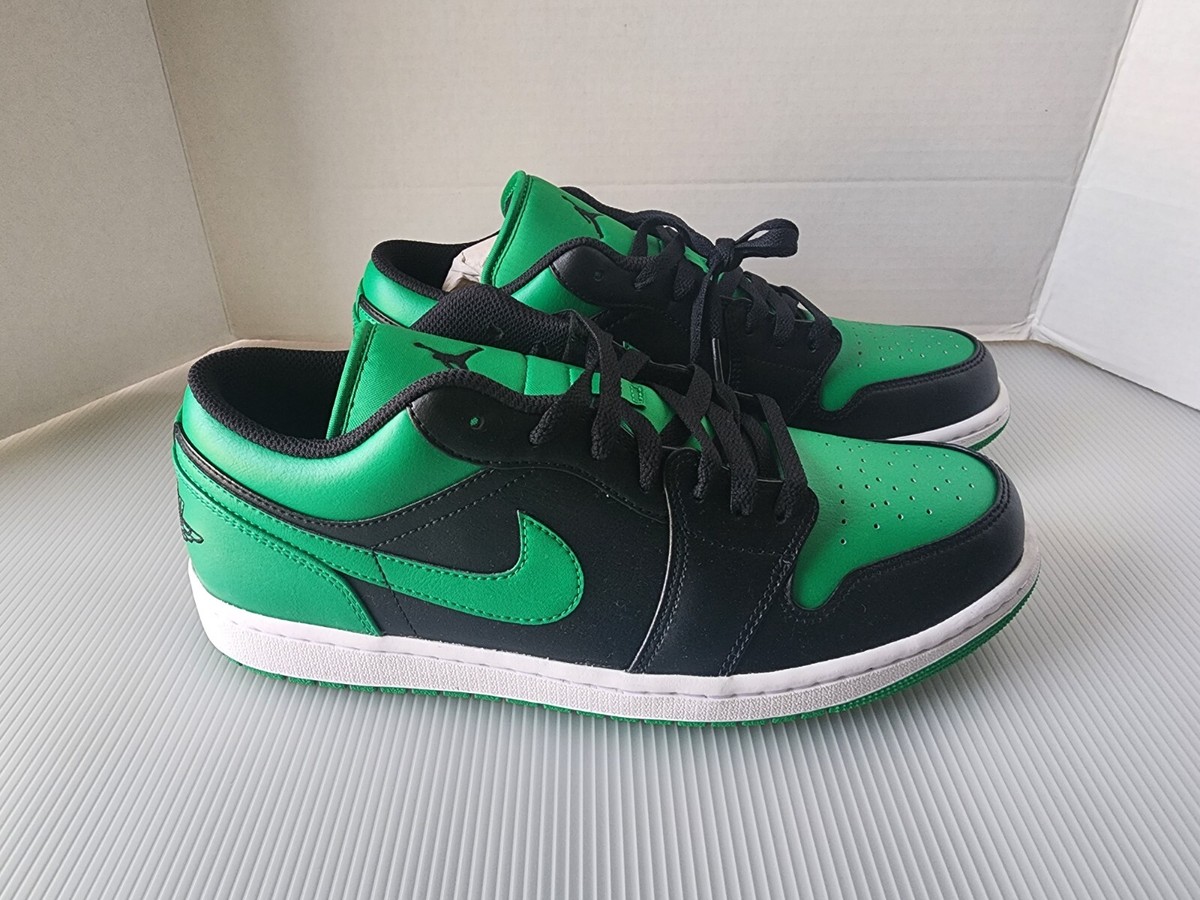 Nike Air Jordan 1 Low Reverse Lucky Pine Green Men's Size 11