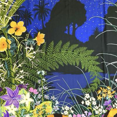 Hermes Carre 140 Cashmere Silk Shawl TYGER TYGER Blue Orange Used