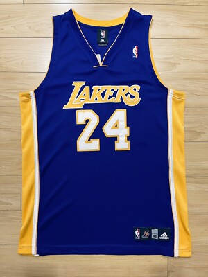Kobe Bryant Adidas Authentic Away Los Angeles Lakers Jersey #24