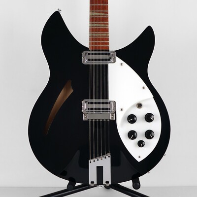1994 Rickenbacker 360-12 V64 Jetglo Black 12 String with Original