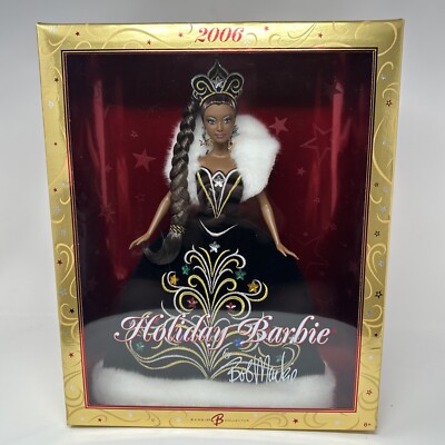 2006 Holiday Barbie Doll by Bob Mackie African American Mattel