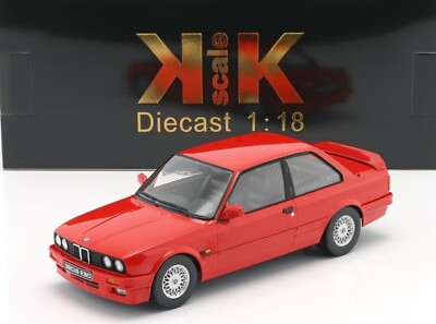 1/18 BMW 3 Series 320iS Italy M3 E30 1989 Red Model Car by KK