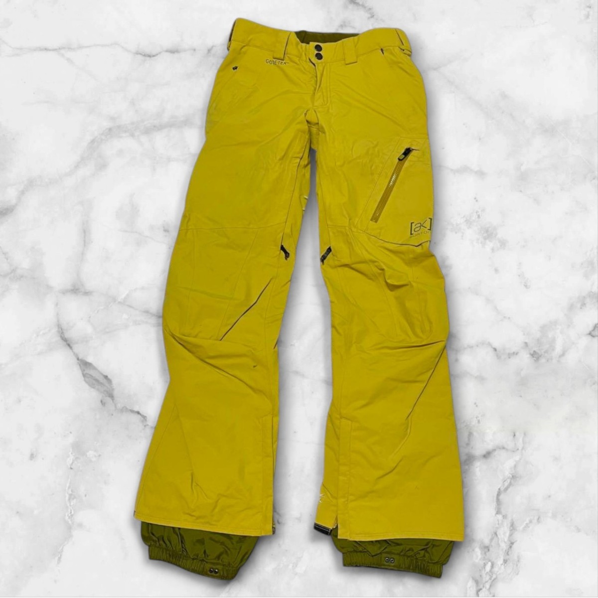 Burton AK 2L Cyclic Snowboard Pants Yellow Men's XS New | eBay