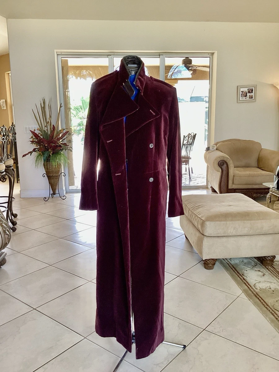 GUCCI 15AW Chester coat Velvet Red 48 Stretch cotton velvet jacket