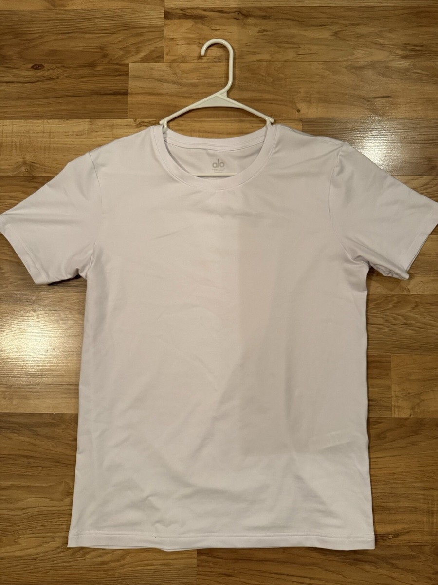 レア】ハワイ購入 alo yoga ホワイト Tシャツ S サイズ レア】ハワイ