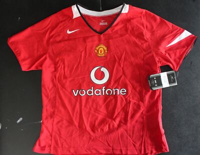 Nike Manchester United Vodafone Soccer Jersey Shirt Medium | eBay