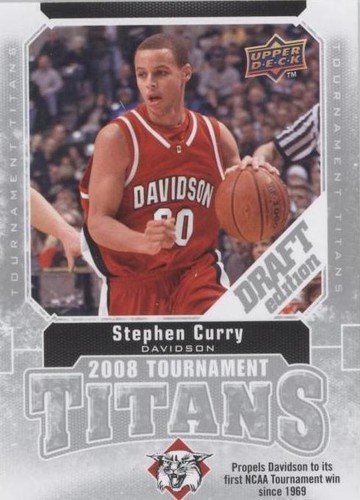 Stephen Curry 2009-2010 Upper Deck Tournament Titans Rookie Card