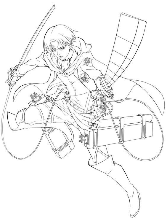 進撃 の 巨人 塗り絵 エレン」の検索結果 Coloring pages for kids