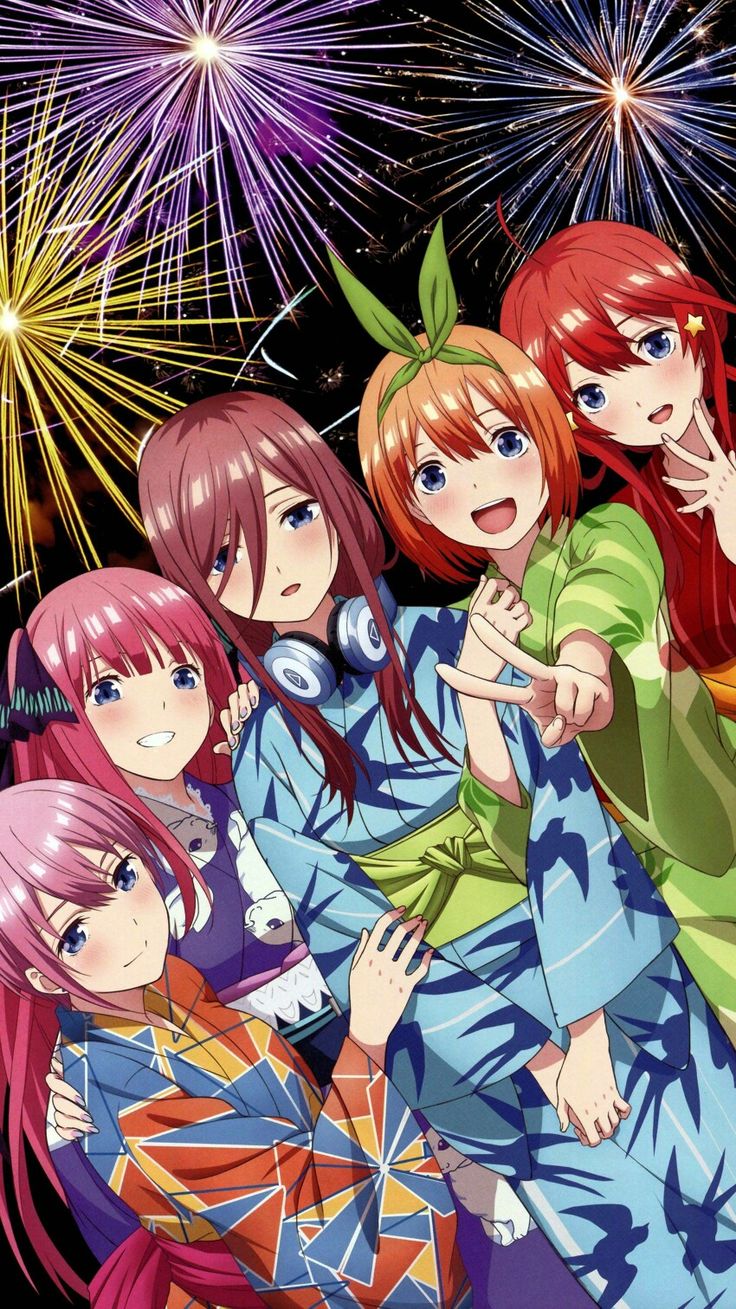 五等分的花嫁#二乃#一花#四葉#三玖#五月