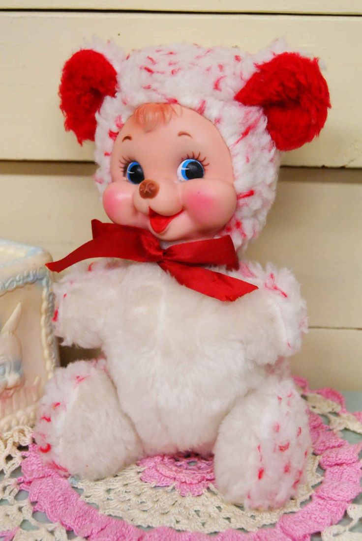 ☆Rushton/ラシュトン ビンテージラバーフェイスドール☆ハッピーベア